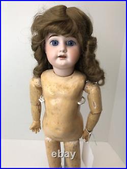 17 Antique German Bisque AM 1894 Armand Marseille Brunette Compo Body BL Eyes#L 17 Antique German Bisque AM 1894 Armand Marseille Brunette Compo Body BL Eyes#L