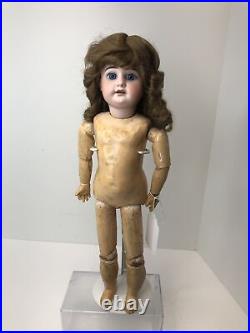 17 Antique German Bisque AM 1894 Armand Marseille Brunette Compo Body BL Eyes#L 17 Antique German Bisque AM 1894 Armand Marseille Brunette Compo Body BL Eyes#L