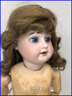 17 Antique German Bisque AM 1894 Armand Marseille Brunette Compo Body BL Eyes#L 17 Antique German Bisque AM 1894 Armand Marseille Brunette Compo Body BL Eyes#L