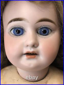 17 Antique German Bisque AM 1894 Armand Marseille Brunette Compo Body BL Eyes#L 17 Antique German Bisque AM 1894 Armand Marseille Brunette Compo Body BL Eyes#L