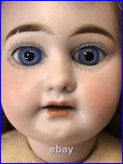 17 Antique German Bisque AM 1894 Armand Marseille Brunette Compo Body BL Eyes#L 17 Antique German Bisque AM 1894 Armand Marseille Brunette Compo Body BL Eyes#L