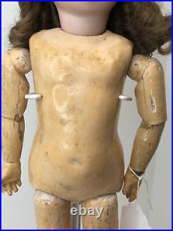17 Antique German Bisque AM 1894 Armand Marseille Brunette Compo Body BL Eyes#L 17 Antique German Bisque AM 1894 Armand Marseille Brunette Compo Body BL Eyes#L