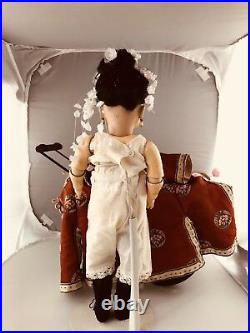 17 Antique German Bisque Head Doll S&H 1199 Asian