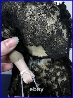 17 Antique German Kestner Bisque Doll CM Leather Kid Body Blonde Girl As Is #L