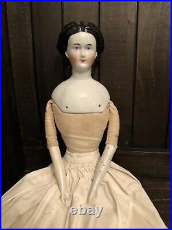 17 Very Rare Fancy Hairstyle Conta Boehme 1870 Antique German China Doll