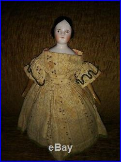 1800's Antique Porcelain Doll (Original box) My Great Grandmothers 1st Doll