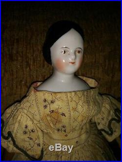 1800's Antique Porcelain Doll (Original box) My Great Grandmothers 1st Doll
