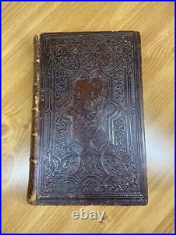 1863 German Holy Bible Antique Vintage American Tract Society New York