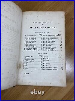 1863 German Holy Bible Antique Vintage American Tract Society New York
