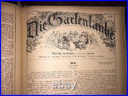 1876 Original German Bound Die Gartenlaube Illustriertes Familienblatt ART PLATE