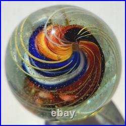 1880's Rare 1.6 German Swirl Handmade Antique Banded Ribbon Core Marble Vintage