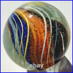 1880's Rare 1.6 German Swirl Handmade Antique Banded Ribbon Core Marble Vintage