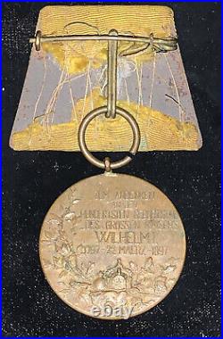 1897 GERMAN STATES PRUSSIA KING WILHELM I 100 Years VINTAGE Antique Medal