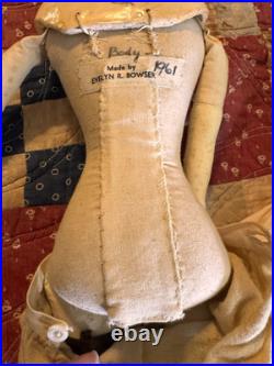 18 Antique German Papermache Cuno Otto Dressel Doll On Vintage Body