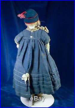 18 EARLY ANTIQUE KESTNER Bisque Shoulder Head DOLL Kid Body #6 Closed Mouth
