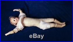 18 EARLY ANTIQUE KESTNER Bisque Shoulder Head DOLL Kid Body #6 Closed Mouth