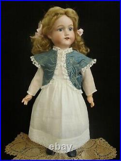 18 tall c1920 Morimura Dolly face bisque head doll in Vintage dress