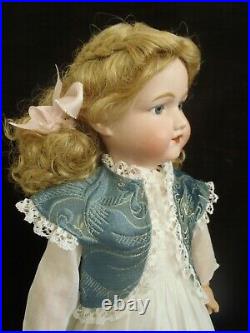 18 tall c1920 Morimura Dolly face bisque head doll in Vintage dress