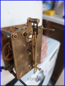 1920s Antique German Made Delft Clock Serviced Looks Great Excellent Time Keeper 1920s Antique German Made Delft Clock Serviced Looks Great Excellent Time Keeper