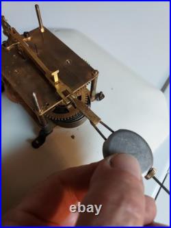 1920s Antique German Made Delft Clock Serviced Looks Great Excellent Time Keeper 1920s Antique German Made Delft Clock Serviced Looks Great Excellent Time Keeper