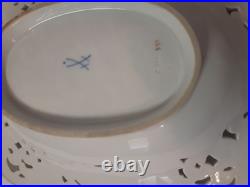 1924-1934 Vintage Meissen Germany PORCELAIN SERVING DISH FLORAL/ROSE 24K TRIM 1924-1934 Vintage Meissen Germany PORCELAIN SERVING DISH FLORAL/ROSE 24K TRIM