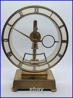 1950's Kieninger Obergfell German Mid Century Deco Electro Magnetic Mantel Clock