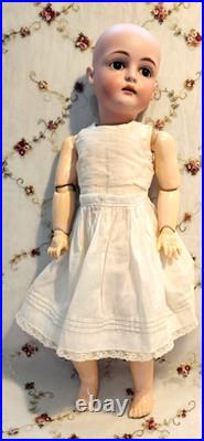 19 KESTNER 167 Antique German Doll EXCELLENT BJB Silk Dress, French HH Wig