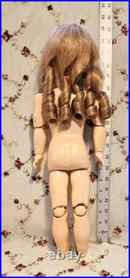 19 KESTNER 167 Antique German Doll EXCELLENT BJB Silk Dress, French HH Wig