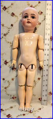 19 KESTNER 167 Antique German Doll EXCELLENT BJB Silk Dress, French HH Wig