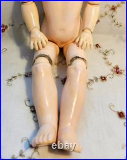 19 KESTNER 167 Antique German Doll EXCELLENT BJB Silk Dress, French HH Wig