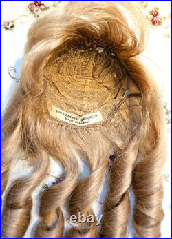19 KESTNER 167 Antique German Doll EXCELLENT BJB Silk Dress, French HH Wig