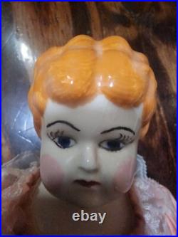 19 inch tall Vintage Antique Glazed German Porcelain Hertwig Doll 1800's