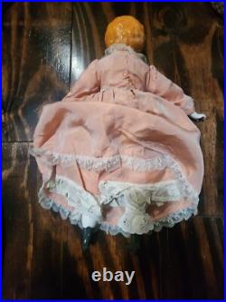 19 inch tall Vintage Antique Glazed German Porcelain Hertwig Doll 1800's