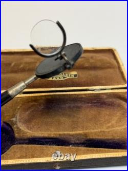 19th C. Antique Medical Liebreich Ophthalmoscope Eye Examination Instrument Box