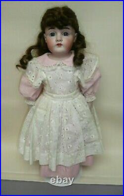 20.5 Antique Kestner 154 9 German Doll, Blue Sleep Eyes, Nice Kid Body
