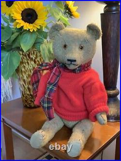 20 Antique German 1920-30 Golden Mohair Teddy Bear Benjamin - A FINE BEAR