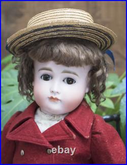 21 1/2 Very Pretty Antique German Bisque Closed Mouth Doll, size 14, by Kestner