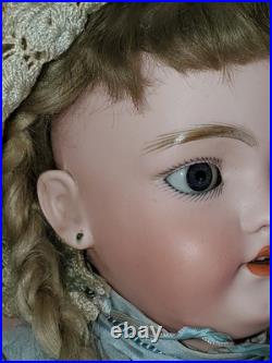 21 Antique German Simon & Halbig 1079 Bisque Doll Compo Body Original Wig