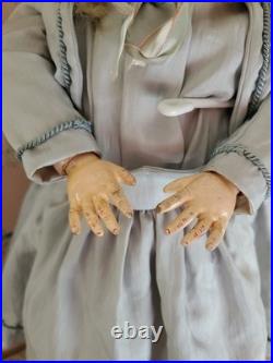 21 Antique German Simon & Halbig 1079 Bisque Doll Compo Body Original Wig