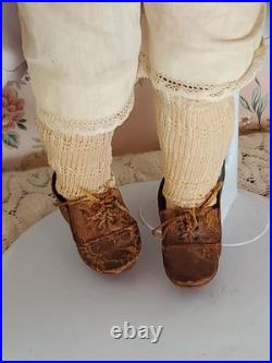 21 Antique German Simon & Halbig 1079 Bisque Doll Compo Body Original Wig