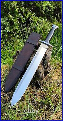 23 Antique German D2 TOOL Steel Battle Sword WithSHEATH Vintage Medieval Viking