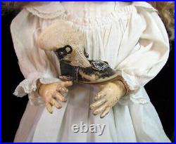 23 Antique German Doll Kestner Rare Mold 152 original body & head factory dress