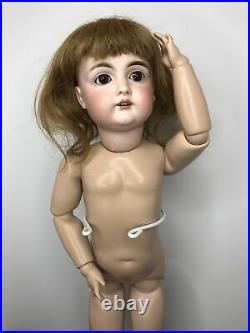 23 Antique German Kestner 152 H 12 Bisque Doll New Seeley BJ Body HH Wig #L
