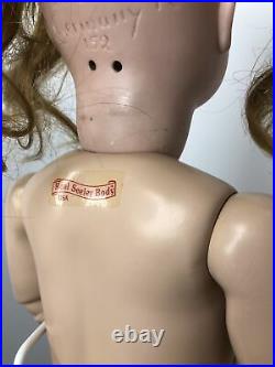 23 Antique German Kestner 152 H 12 Bisque Doll New Seeley BJ Body HH Wig #L