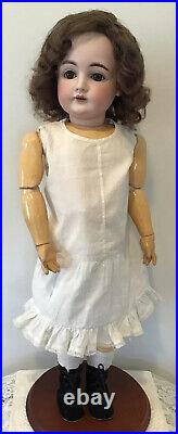 23 Antique J. D. Kestner #146 German Bisque Doll With Stamped Original Body