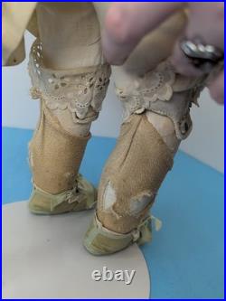 24.5 Antique German Kestner 154 Bisque Doll Leather Body SL BL Eye Blonde Sc5