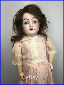 24.5 Antique Kestner Bisque Doll Germany 146 Blue Sleep Eyes Compo BJ Body #L