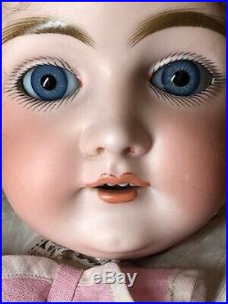 24.5 Antique Kestner Bisque Doll Germany K 146 14 Blue Sleep Eyes Beautiful SC5