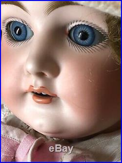 24.5 Antique Kestner Bisque Doll Germany K 146 14 Blue Sleep Eyes Beautiful SC5