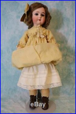 24.5 Inch Antique Adolf Wislizenus A W Special German Bisque Doll circa 1910